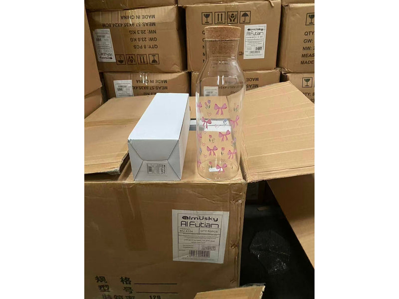 زجاجه لبن بغطاء فلين فيونكه  & ك*ق 60