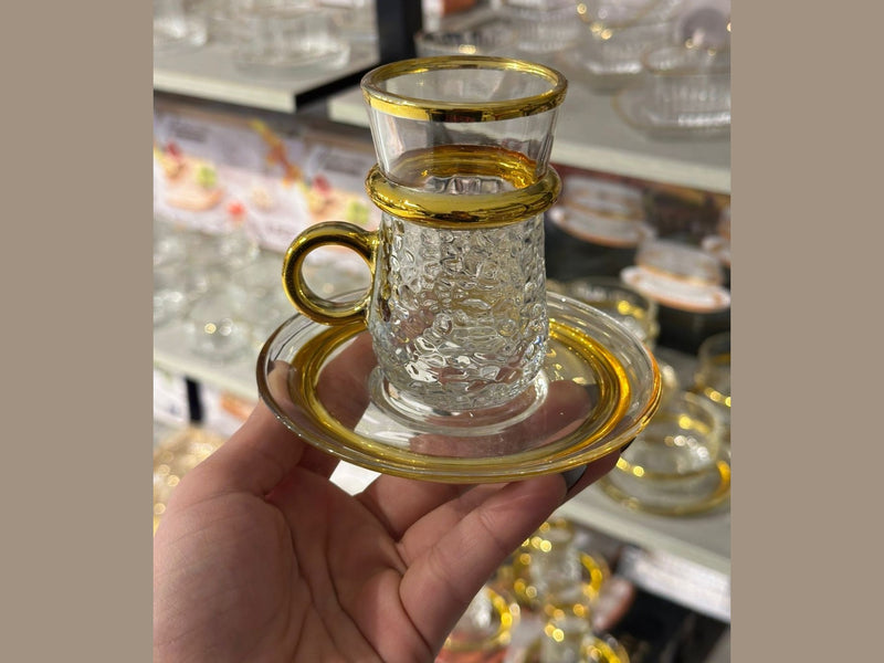 طقم استكانه 12 قطعه مضلع 5059 & ك*ق 6