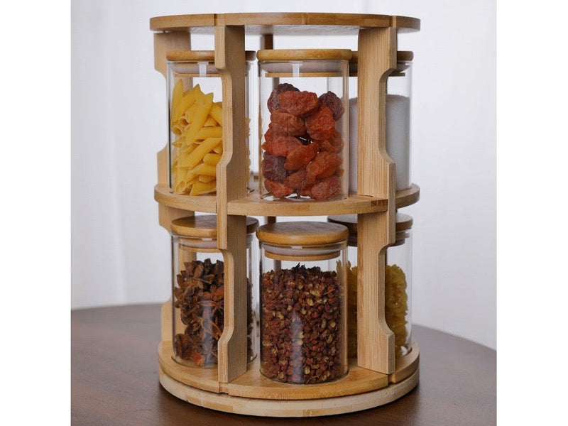 طقم توابل بالاستاند 10 برطمان دوار 4294 & ك*ق 12