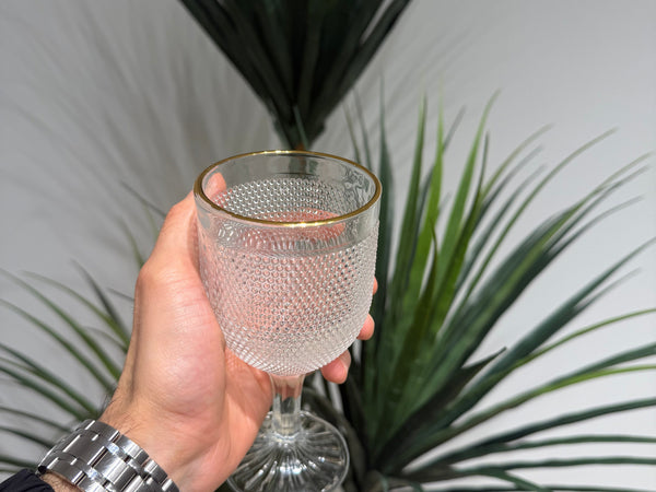 طقم 6 كاس بحرف جولد 4724 & ك*ق 8