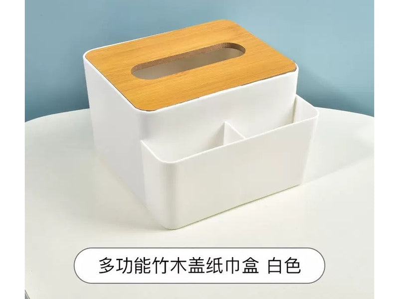 علبه مناديل خشب مع ٢ خانه & ك*ق 80