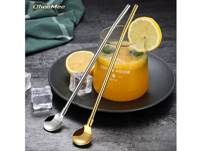 طقم معالق كوكتيل بالشاليموه بفرشاه تنظيف - ٦ قطع & ك*ق400