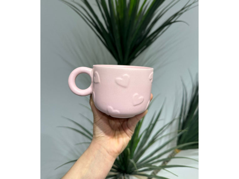 مج بورسلين قلوب بارز - بينك&ك*ق 48