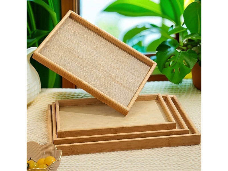 طقم صواني 3 قطع خشب 3271 & ك*ق 12